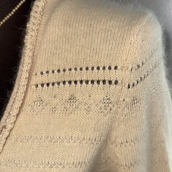 The Limited Y2K Angora Blend Tie Front Cardigan SZ Medium - Picture 3 of 9